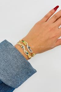 Lamelif Sarmal Baget Taşlı Asansör Bileklik