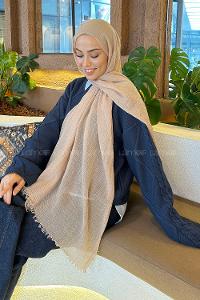 Lamelif Bürümcük Şal Bej