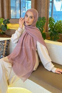 Lamelif Bürümcük Şal Gül Kurusu