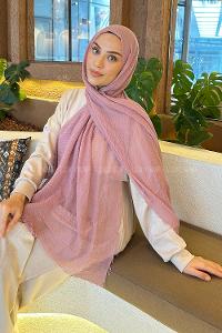 Lamelif Bürümcük Şal Pudra