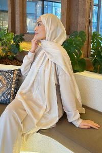 Lamelif Su Yolu Desen Janjan Jakar Şal Bej