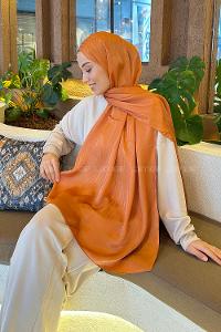 Lamelif Su Yolu Desen Janjan Jakar Şal Kiremit