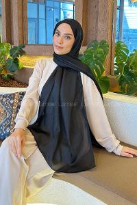 Lamelif Su Yolu Desen Janjan Jakar Şal Siyah