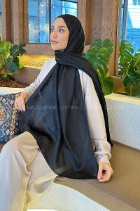 Lamelif Su Yolu Desen Janjan Jakar Şal Siyah