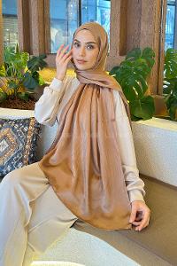 Lamelif Su Yolu Desen Janjan Jakar Şal Sütlü Kahve