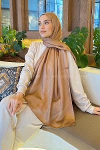 Lamelif Su Yolu Desen Janjan Jakar Şal Sütlü Kahve