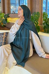 Lamelif Su Yolu Desen Janjan Jakar Şal Zümrüt Yeşili