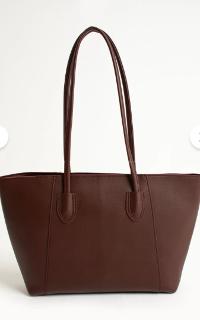 Lamelif Suni Deri Elena Kadın Çanta Bordo