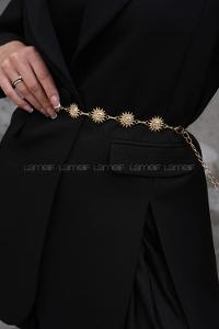 Gold-1 Buckle Gold Belt