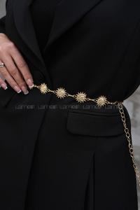 Gold-1 Buckle Gold Belt