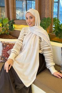 Lamelif G Desen Kaşmir Çift Taraflı Şal Taş