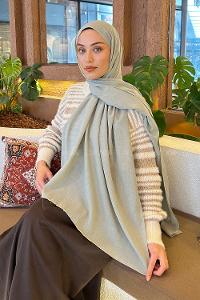 Modalamelif Keten Şal Açık Yeşil