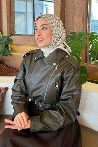 Lamelif G Desen Rayon Eşarp Taş