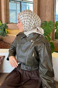 Lamelif G Desen Rayon Eşarp Taş