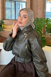 Lamelif G Desen Rayon Eşarp Toprak