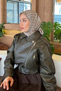 Lamelif G Desen Rayon Eşarp Toprak