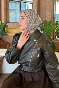 Lamelif G Desen Rayon Eşarp Toprak