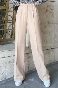 Lamelif Pensli Pantolon Bej