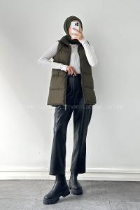 Lamelif Şişme Yelek Haki