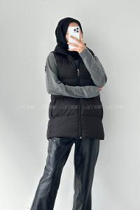 Lamelif Şişme Yelek Siyah