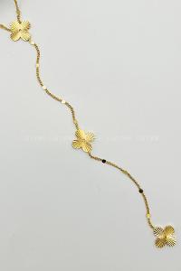 Lamelif Gold Yoncalı Y Kolye