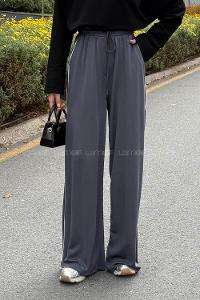 Lamelif Biyeli Eşofman Altı Antrasit