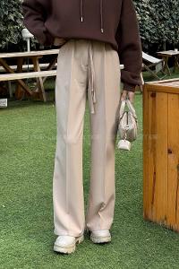 Lamelif İp Detaylı Pantolon Bej