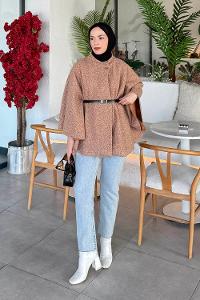 Lamelif Kemerli Panço Camel