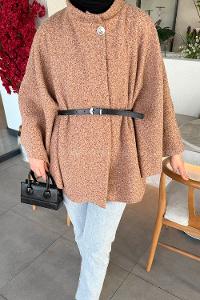 Lamelif Kemerli Panço Camel