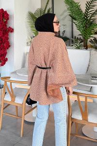 Lamelif Kemerli Panço Camel