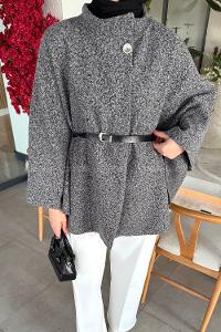 Lamelif Kemerli Panço Gri