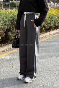 Lamelif Şerit Detaylı Eşofman Altı Antrasit