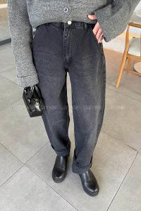 Smoked Denim High Waist Denim Pants