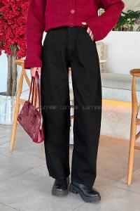 Black Denim High Waist Denim Pants