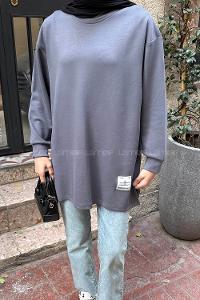 Lamelif Armalı Tesettür Sweat Antrasit