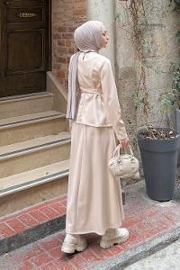 Lamelif Dalgıç İkili Takım Bej