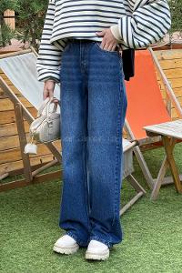 Blue-3 Denim High Waist Denim Pants