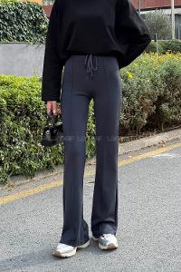 Anthracite Modal Normal Waist Comfortable Pants