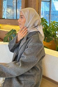 Lamelif Star Eşarp Gri