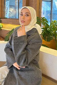 Lamelif Star Eşarp Krem