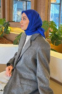 Lamelif Star Eşarp Saks Mavisi
