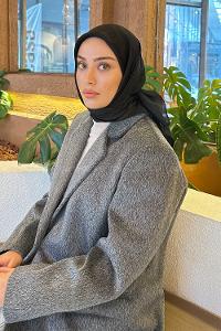 Lamelif Star Eşarp Siyah