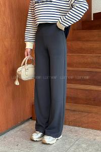 Lamelif Bel Lastikli Modal Eşofman Altı Antrasit