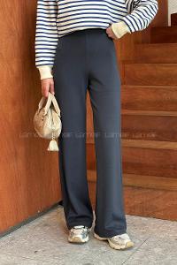 Lamelif Bel Lastikli Modal Eşofman Altı Antrasit