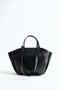 Lamelif Kadın Çift Saplı Tote Çanta Pablo Siyah