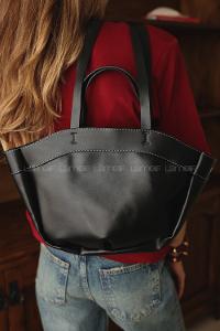 Lamelif Kadın Çift Saplı Tote Çanta Pablo Siyah