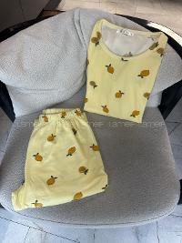 Lamelif Limon Detaylı Pijama Takımı