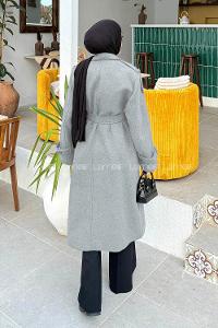 Lamelif Oversize Kaban Gri