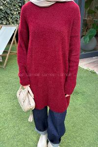 Lamelif Sakal Kumaş Kazak Bordo