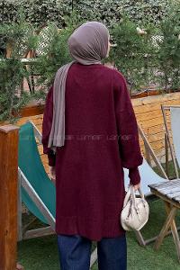 Claret Red Crew Neck Long Arm Jumper